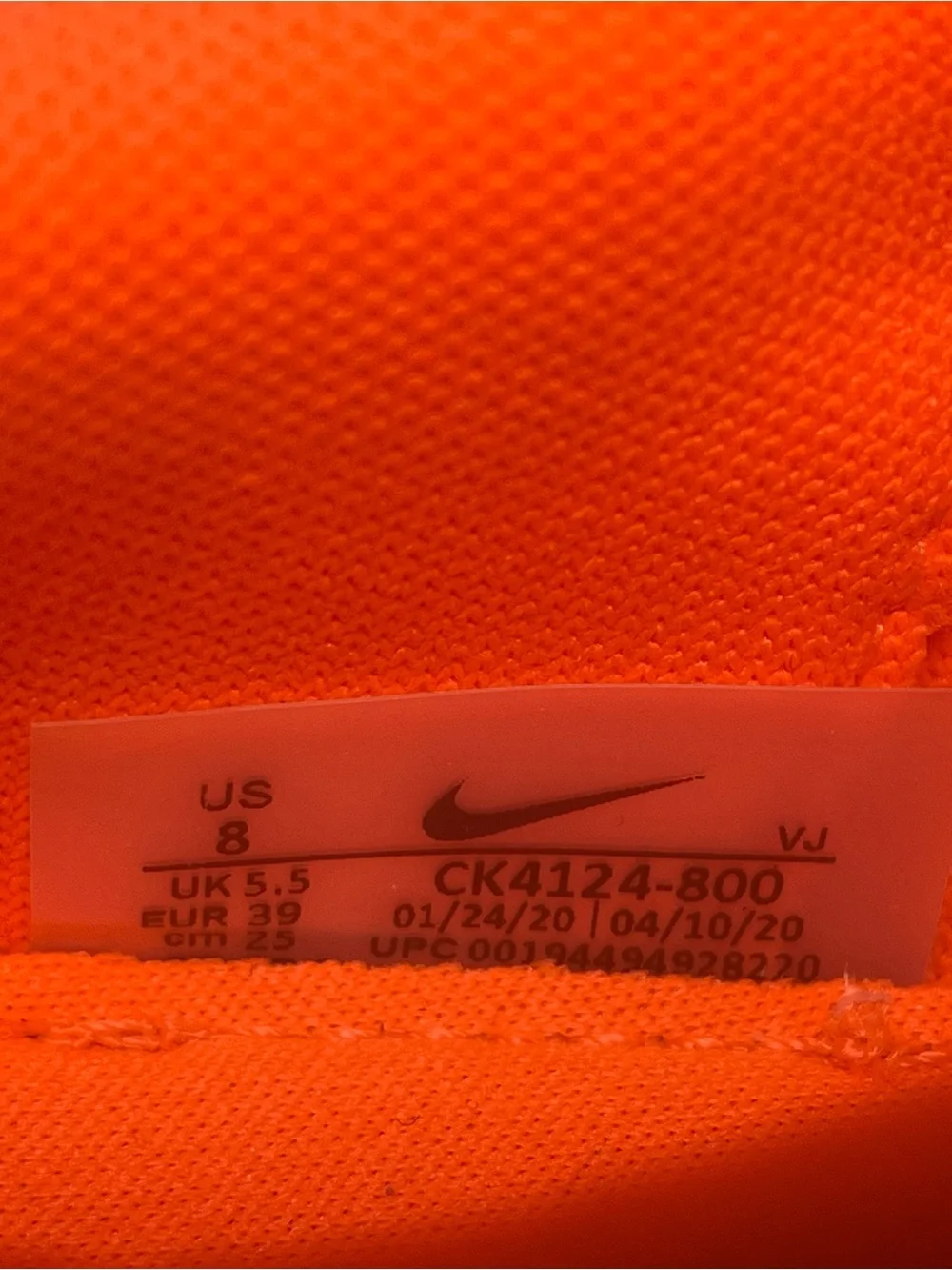 Nike Air Max Up 2020 Neon Orange and Pink Low-Top Sneakers